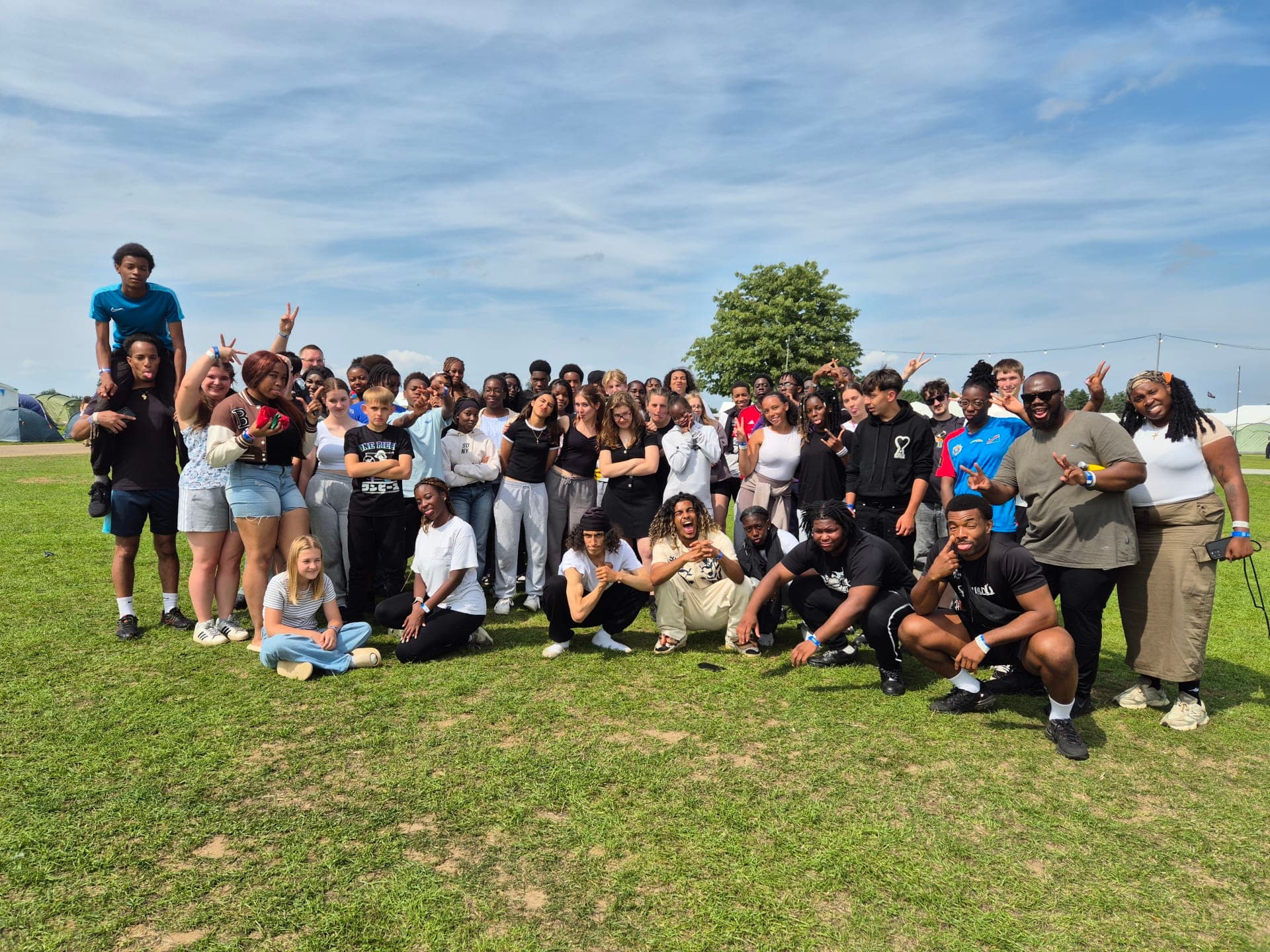 Young people at the Newday festival